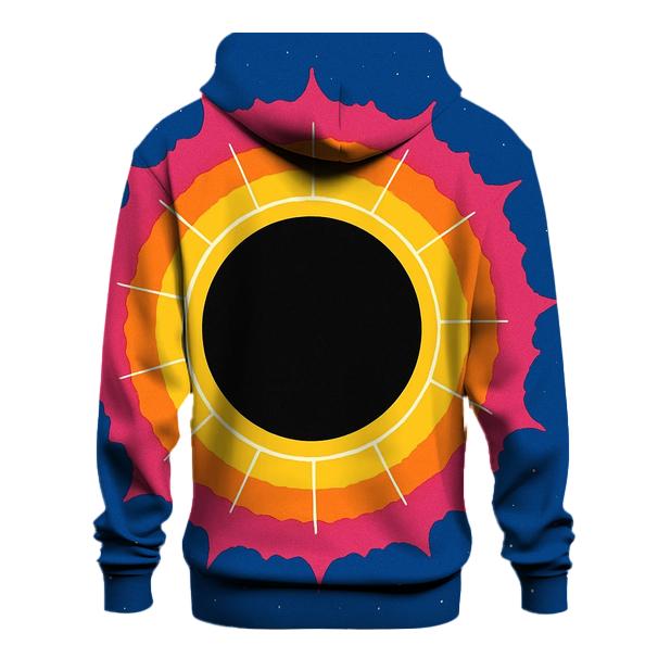 Concentric Eclipse Halo Field custom hoodies