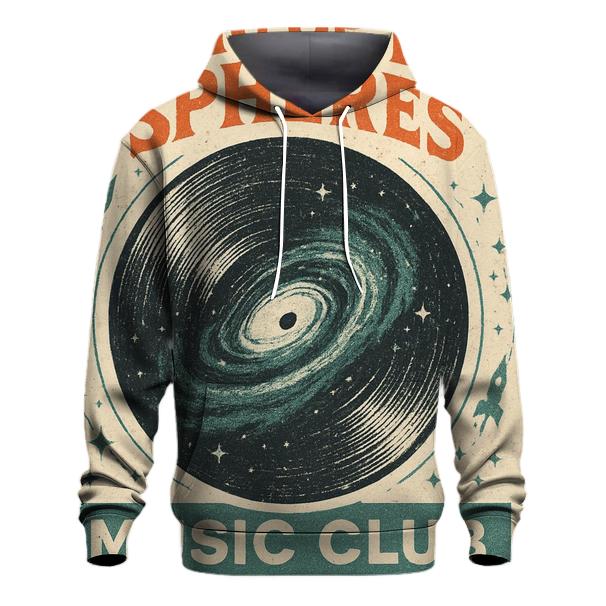 Cosmic Vinyl Record Club Poster heavyweight hoodies
