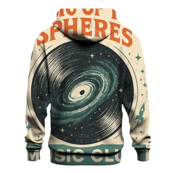 Cosmic Vinyl Record Club Poster heavyweight hoodies