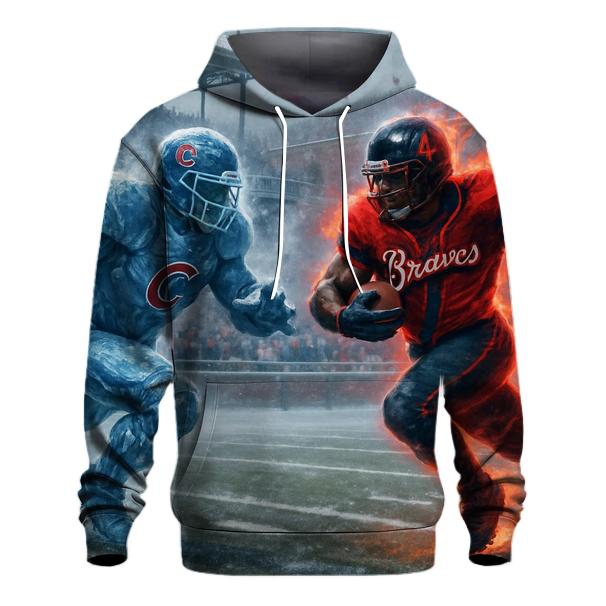 Frozen End Zone At Wrigley Field custom hoodies