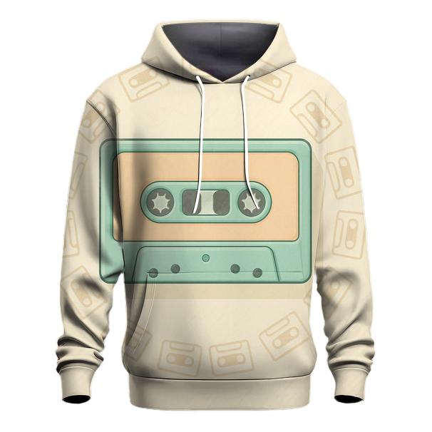 Retro Cassette Halo graphic hoodies