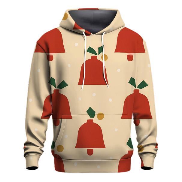 Crimson Carol Bells Pattern hoodie styles