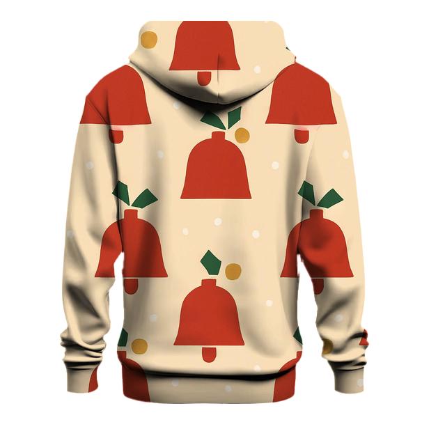 Crimson Carol Bells Pattern hoodie styles