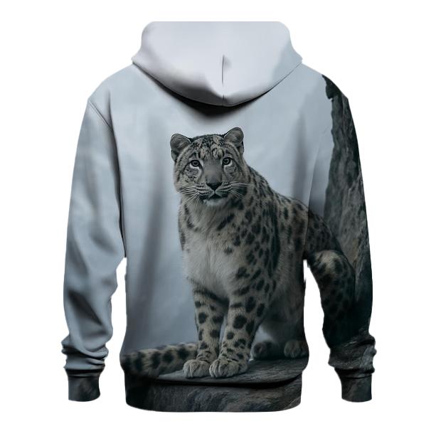 Snow Leopard On Cliff Ledge hoodie trends