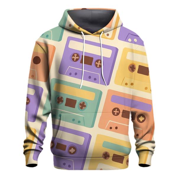 Pastel Cassette Mosaic designer hoodies