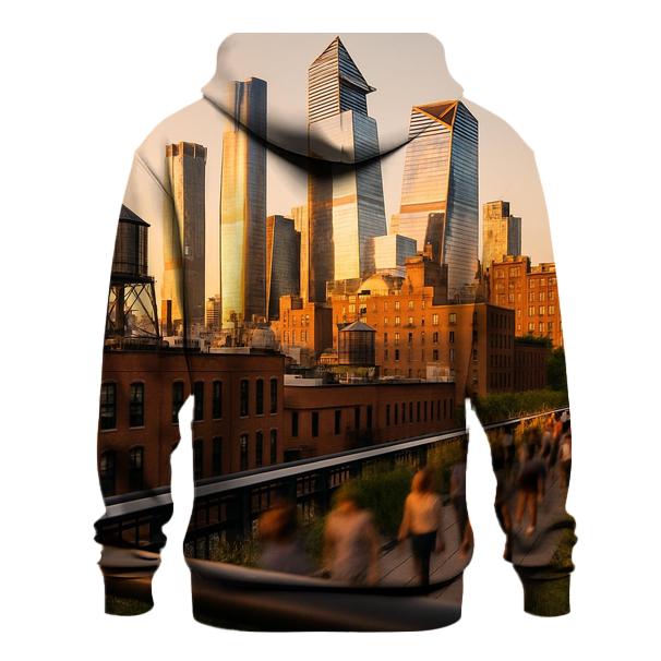 Hudson Yards Golden Hour From The High Line embroidered hoodies