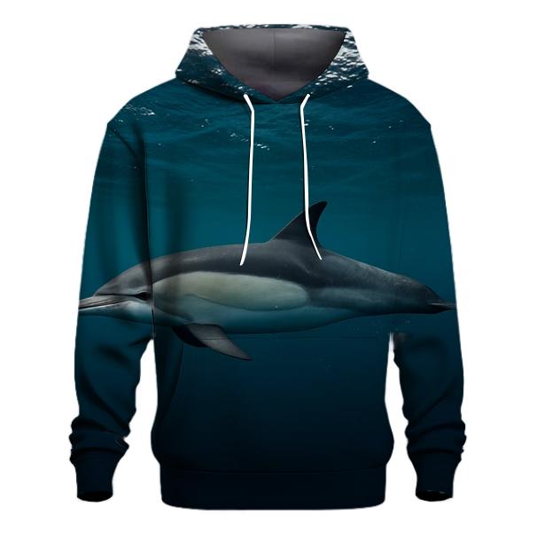 Common Dolphin In Clear Swell hoodies fashion