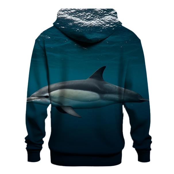 Common Dolphin In Clear Swell hoodies fashion