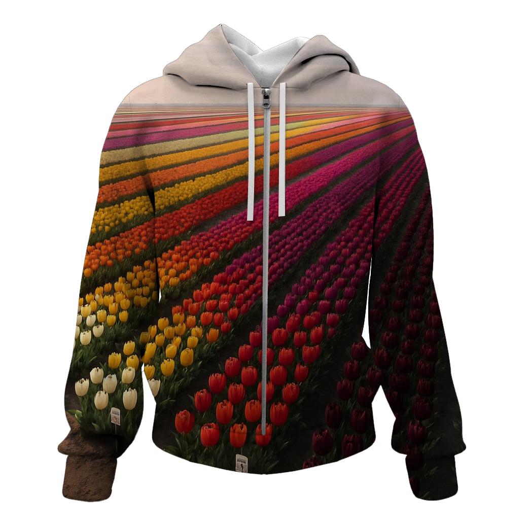 Tulip Trial Field At Agricultural Research Station designer hoodies