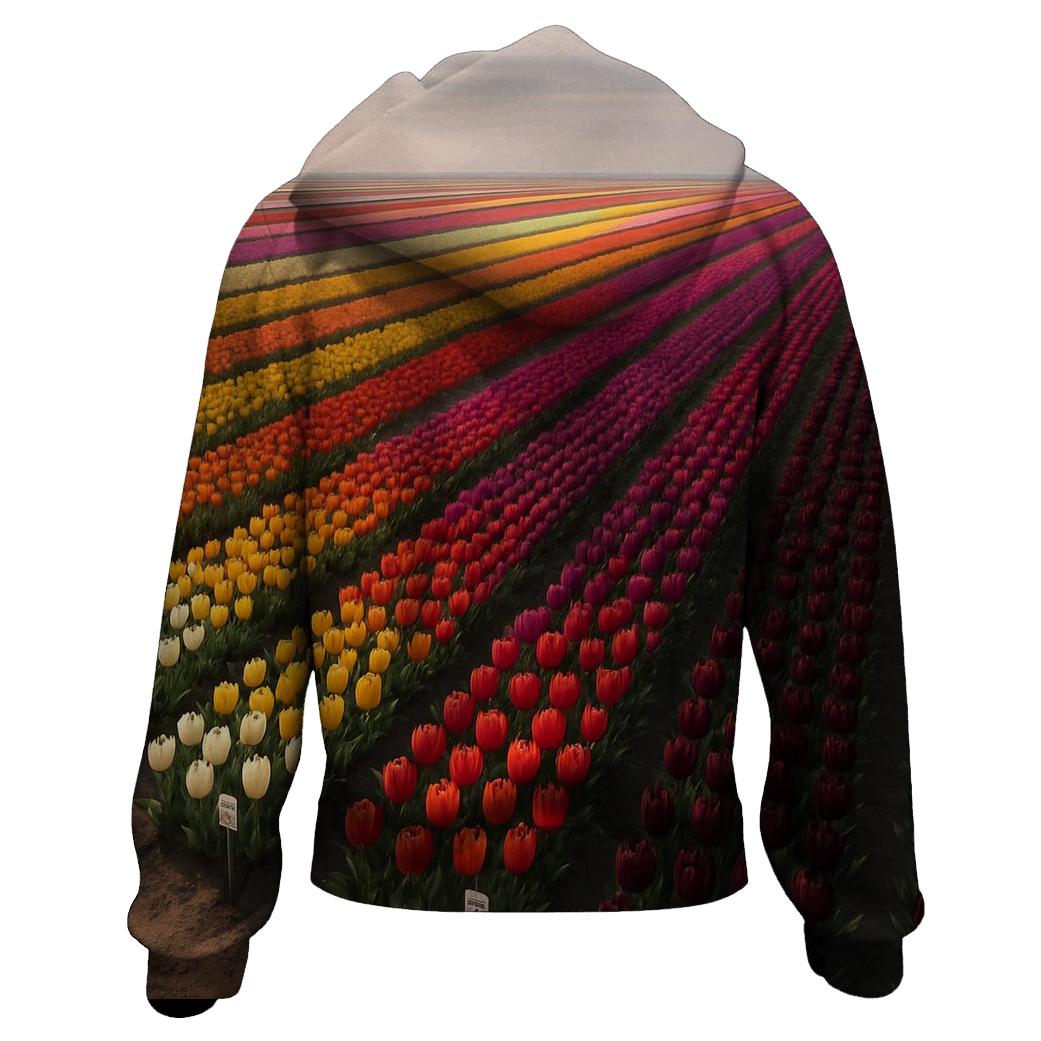 Tulip Trial Field At Agricultural Research Station designer hoodies