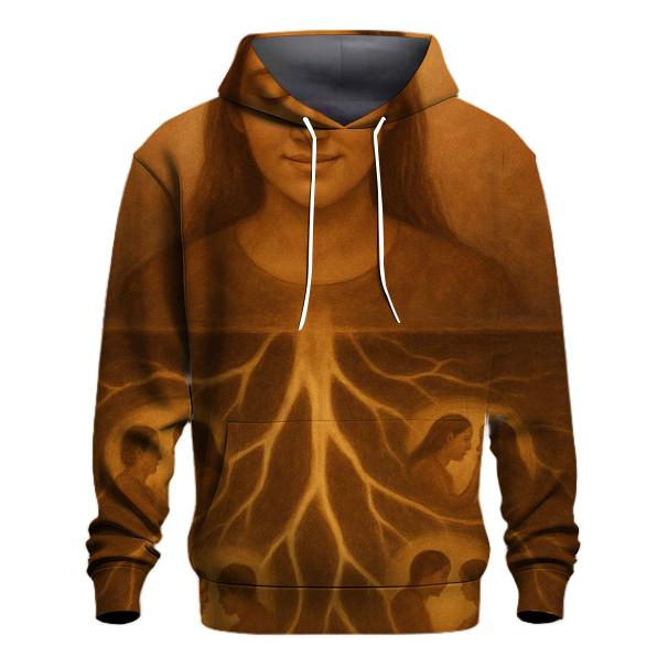 The Invisible Roots Beneath Her Smile heavyweight hoodies