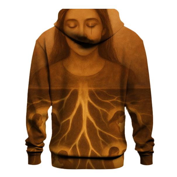 The Invisible Roots Beneath Her Smile heavyweight hoodies