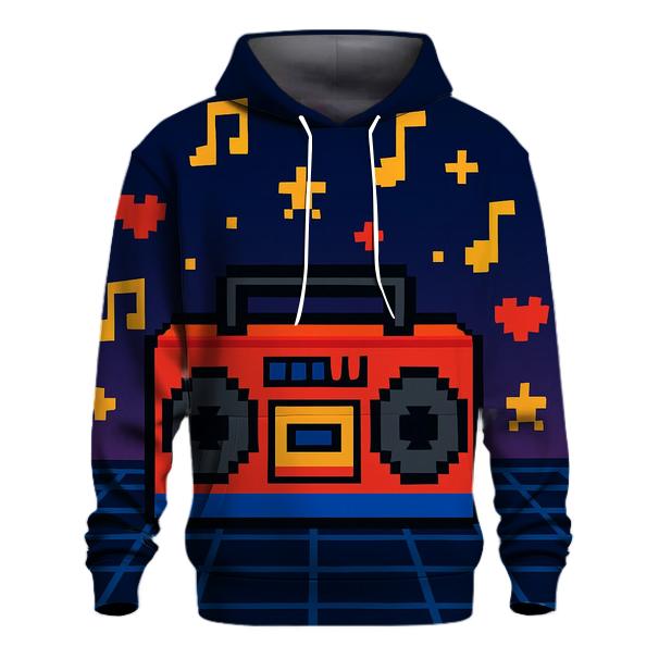 Pixel Boombox Arcade custom hoodies