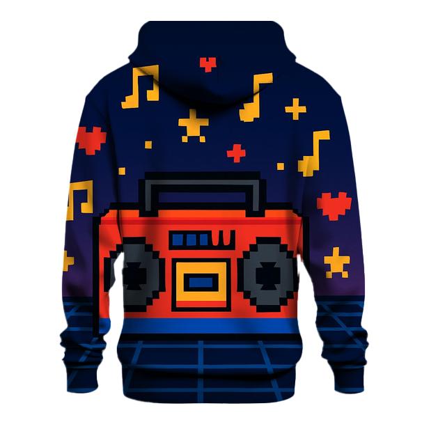 Pixel Boombox Arcade custom hoodies