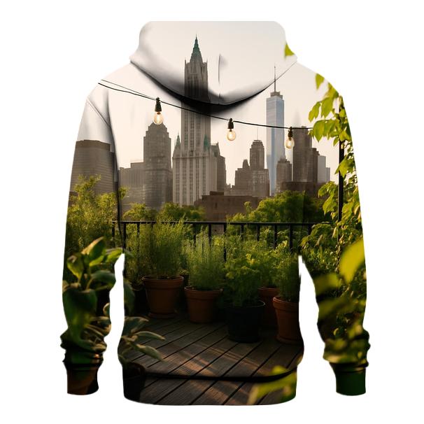 Brooklyn Rooftop Garden With Downtown View hoodie trends