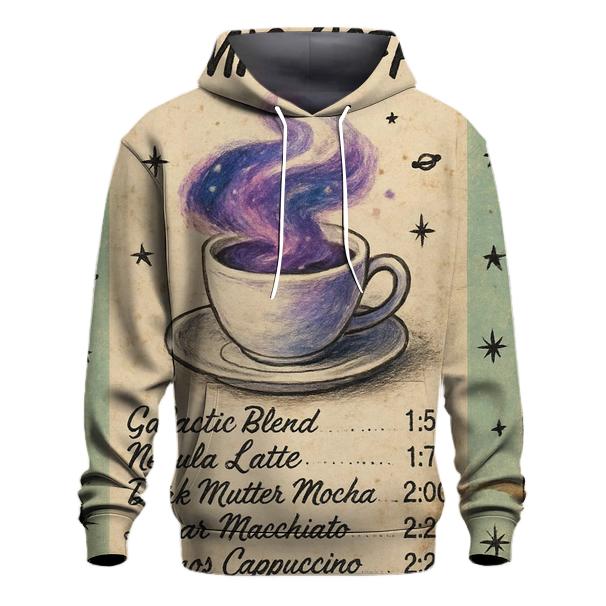Nebula Diner Coffee Menu premium hoodies