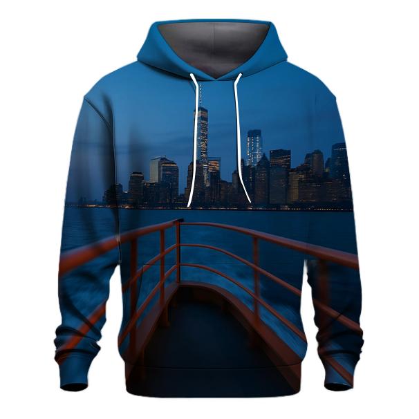 Staten Island Ferry Approach At Blue Hour hoodie trends