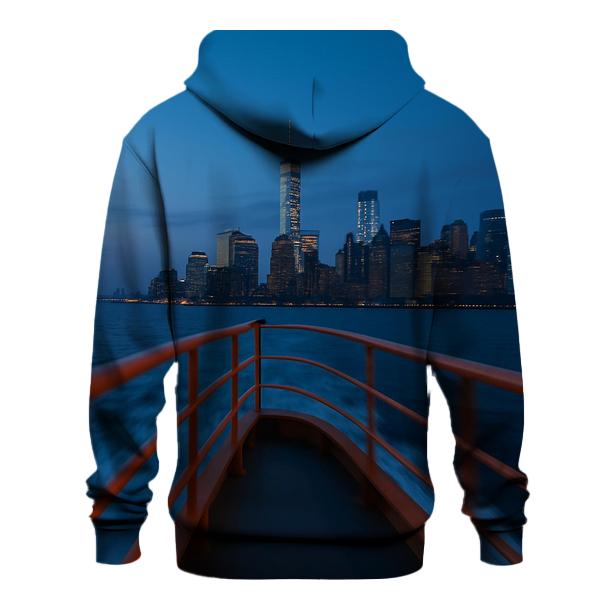 Staten Island Ferry Approach At Blue Hour hoodie trends