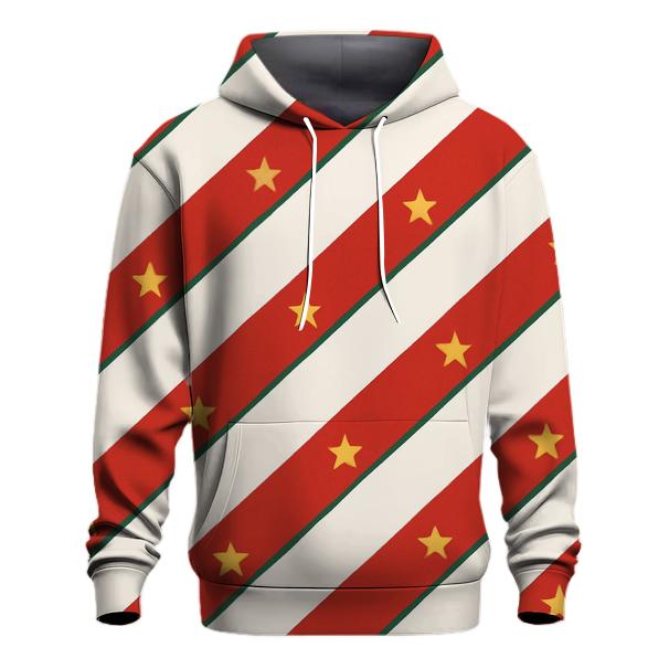 Candy Cane Stripes And Stars hoodie styles