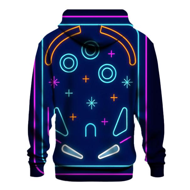 Arcade Neon Pinball Field pullover hoodies