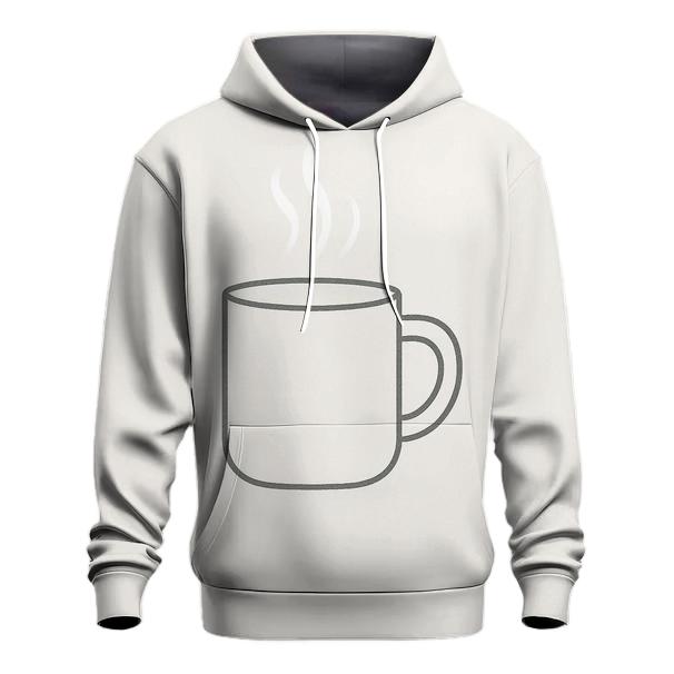 Frosted Mug Outline lightweight hoodies