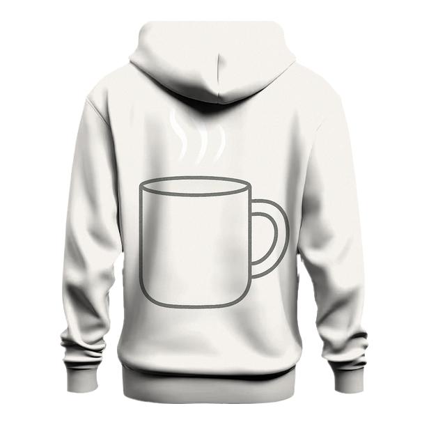 Frosted Mug Outline lightweight hoodies