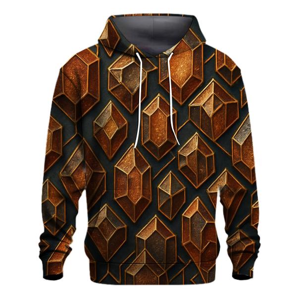 Gilded Crystal Lattice lightweight hoodies