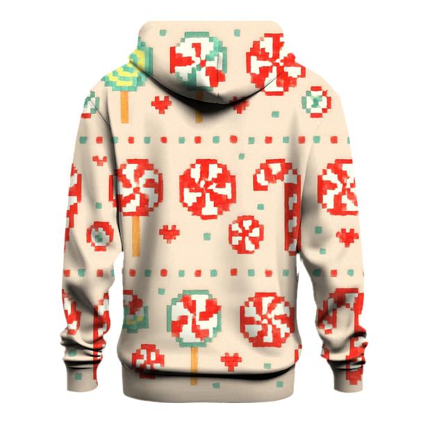 Candy Cane Carousel Bands Design premium hoodies