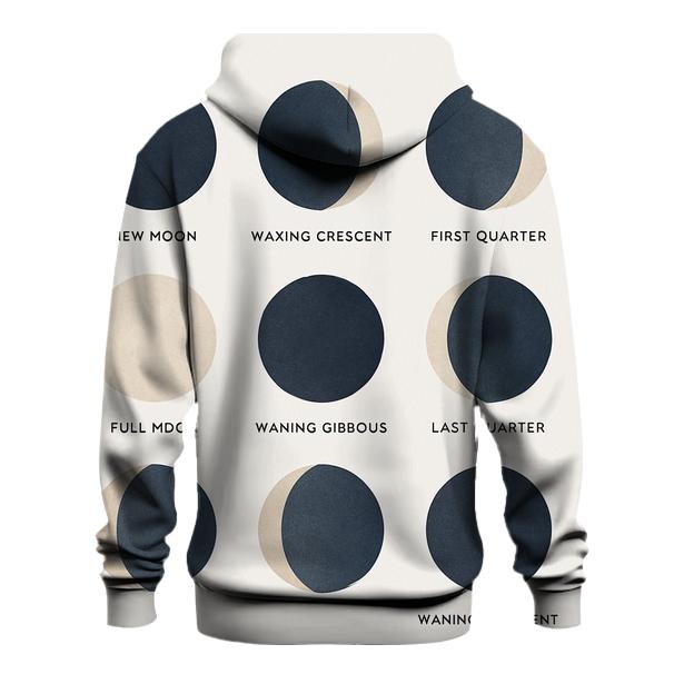 Lunar Phase Minimal Calendar hoodies fashion