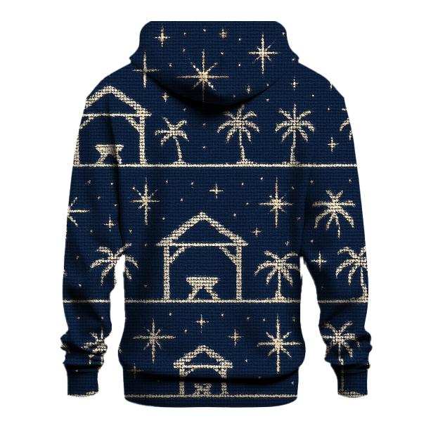 Midnight Nativity Star Scatter Design hoodie designs
