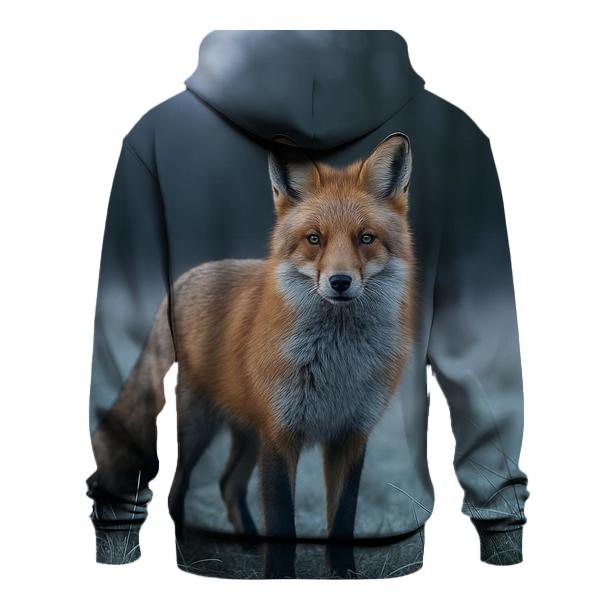 Red Fox In Frosted Meadow hoodie designs