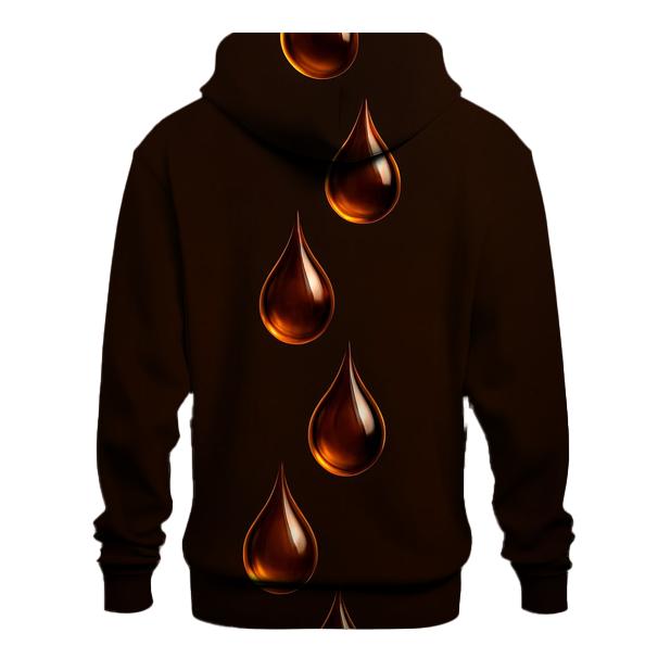 Golden Drip Cascade custom hoodies