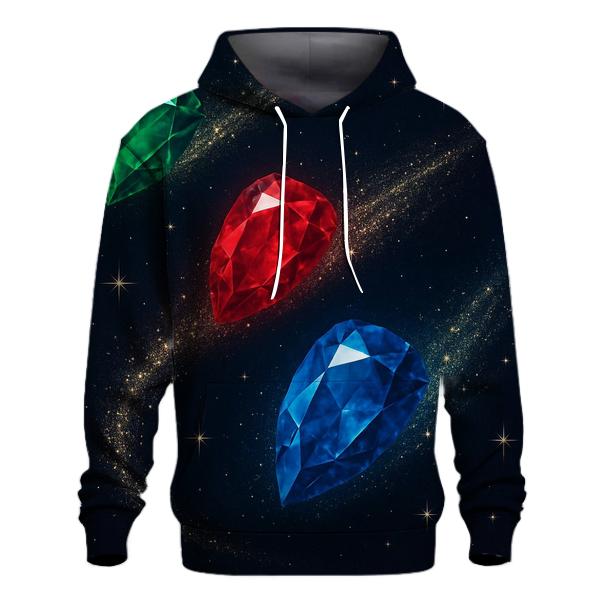 Midnight Gem Comet Trails printed hoodies