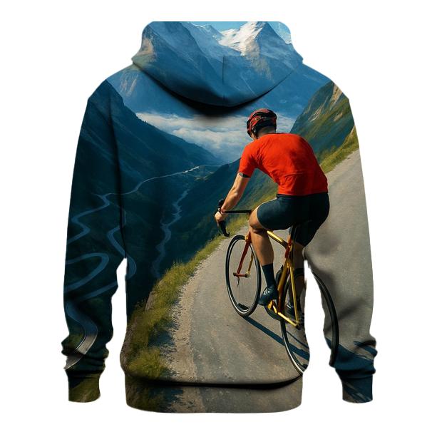 Mountain Cyclist Above The Clouds zip-up hoodies