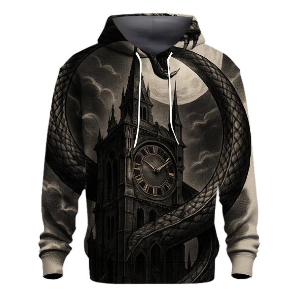 Clocktower Eclipse Ouroboros zip-up hoodies