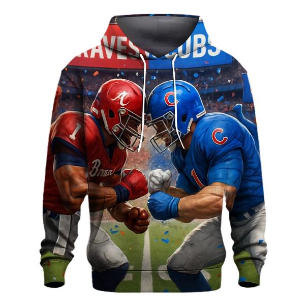 Divided Crowd Rivalry Frenzy embroidered hoodies