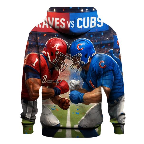 Divided Crowd Rivalry Frenzy embroidered hoodies