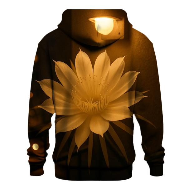 Night Blooming Cereus On City Balcony embroidered hoodies