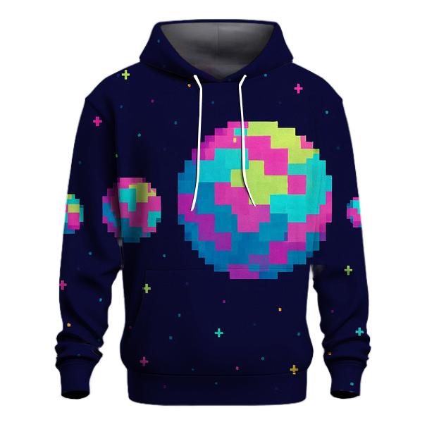 Pixel Planet Parade pullover hoodies