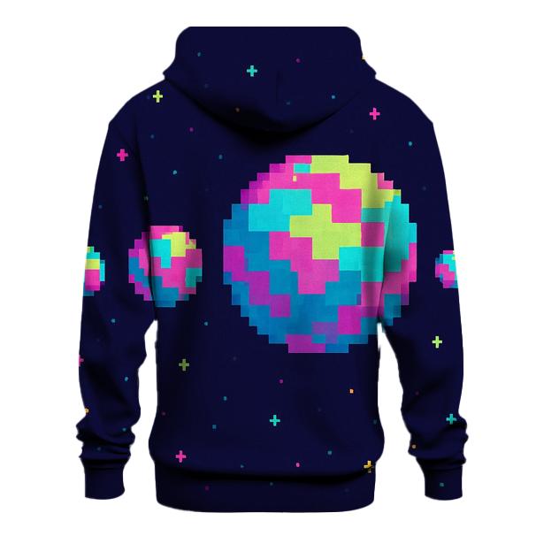 Pixel Planet Parade pullover hoodies