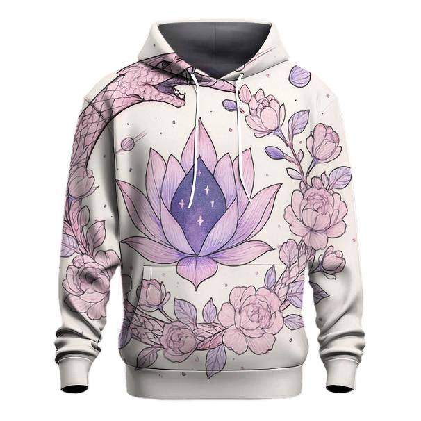 Cosmic Garden Ouroboros graphic hoodies