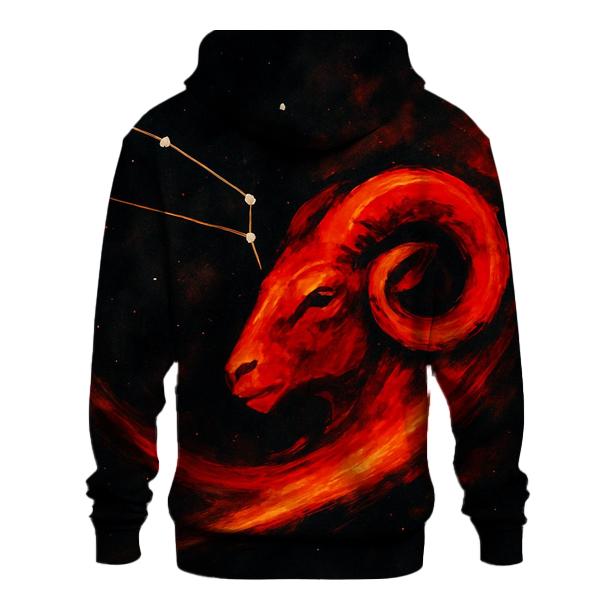 Galactic Aries Fire Trail Constellation hoodie designs