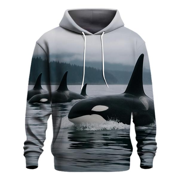 Orca Pod At Surface Break pullover hoodies