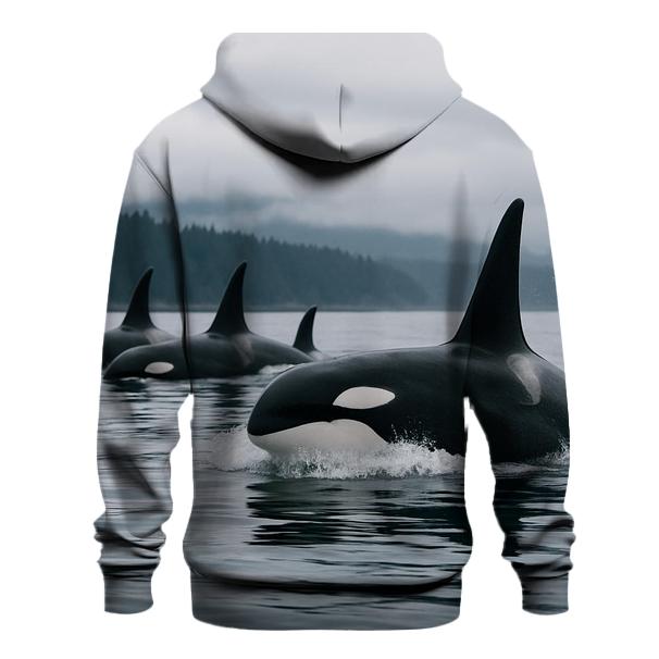 Orca Pod At Surface Break pullover hoodies