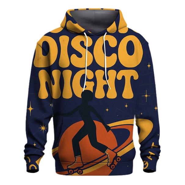 Seventies Cosmic Roller Disco Poster hoodie designs