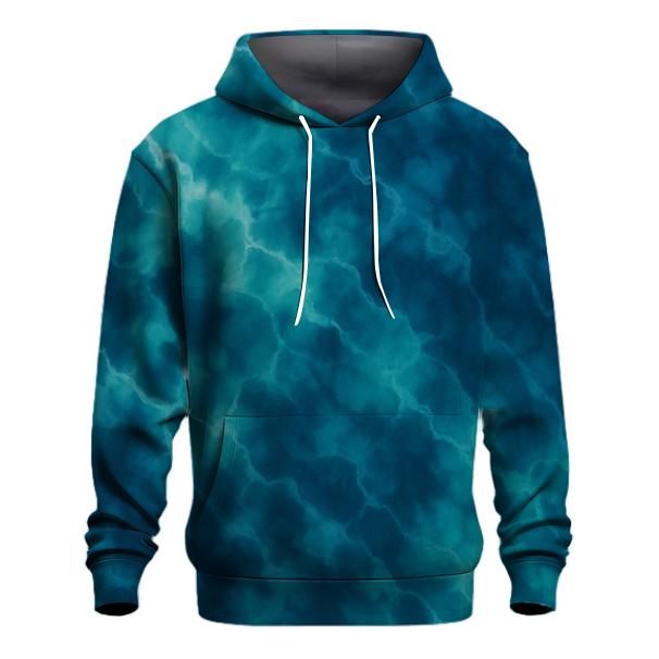Diagonal Lagoon Crumple zip-up hoodies