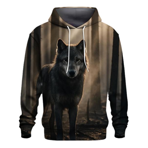 Burnt Forest Sentinel Wolf hoodie designs