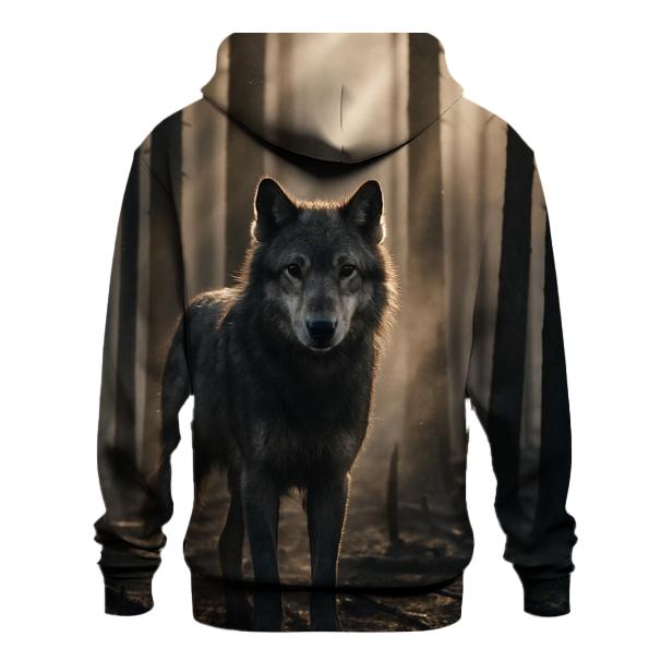Burnt Forest Sentinel Wolf hoodie designs