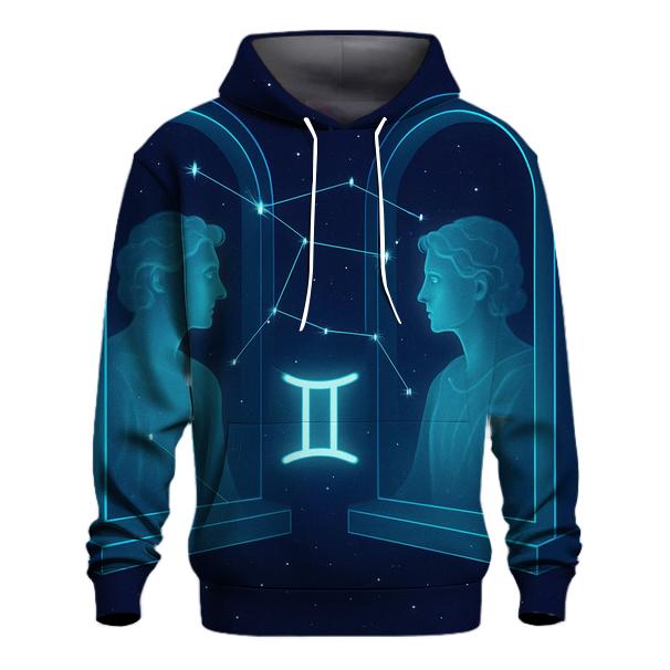 Gemini Twin Mirrors Star Portal hoodie trends