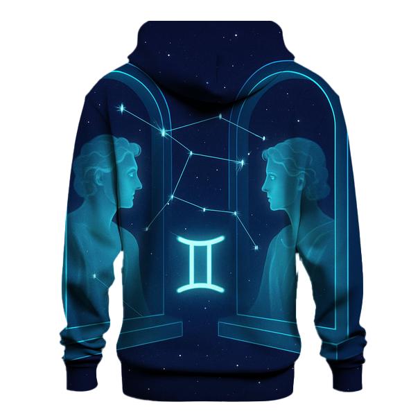 Gemini Twin Mirrors Star Portal hoodie trends